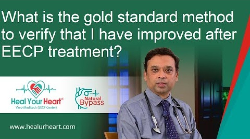 what is the gold standard method to verify that i have improved after eecp treatment