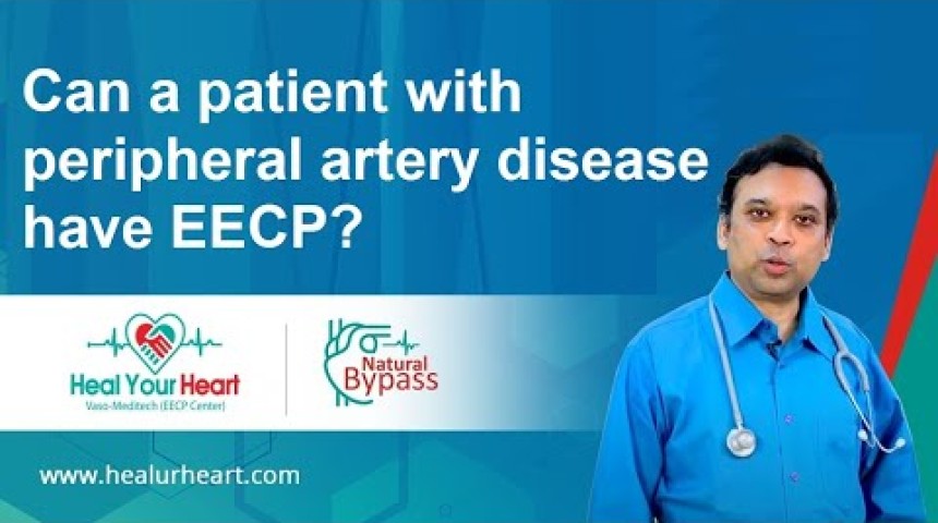 can a patient with peripheral artery disease have eecp