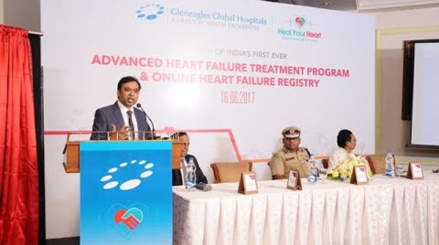 gleneagles global hospital and vaso meditech launch function of advance heart failure treatment program and national first online heart failure registry