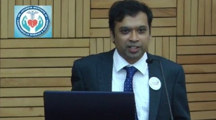 dr s ramasamy lecture on eecp in sri jayadeva institute of cardiovascular science bengaluru